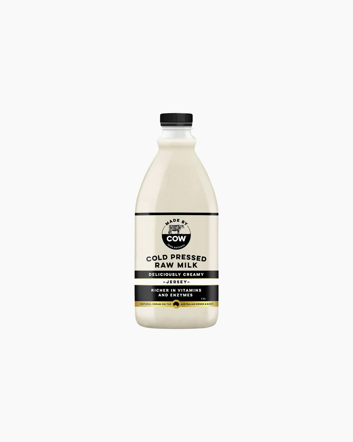 Cold pressed raw milk